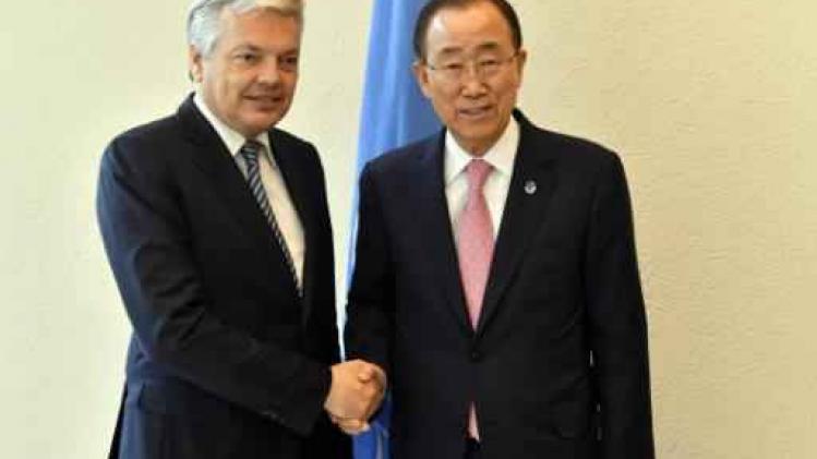 Reynders overlegt met Ban Ki-moon in Genève