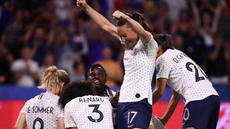 WK vrouwenvoetbal - Gastland Frankrijk stuurt Brazilië na verlengingen naar huis