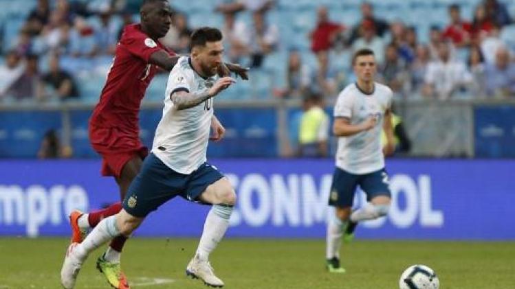 Copa America - Messi en co redden hun vel met 2-0 zege tegen Qatar