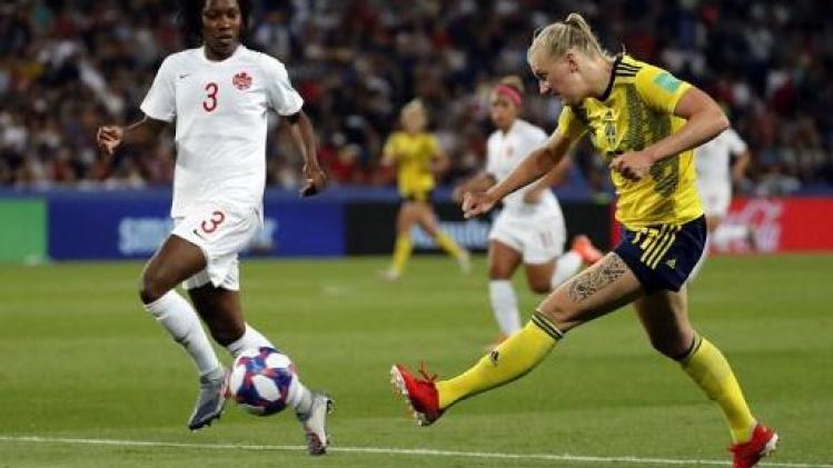 WK vrouwenvoetbal - Zweedse speelsters voorbij Canada naar kwartfinales