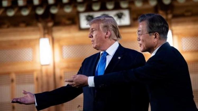 Trump na G20-top in Zuid-Korea aangekomen