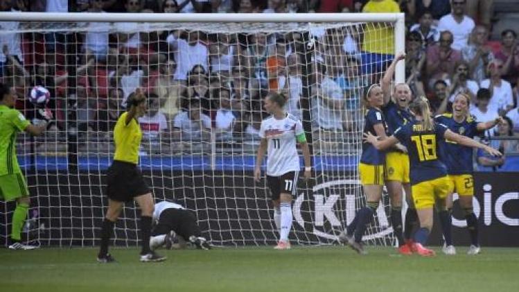 WK vrouwenvoetbal - Zweden plaatst zich als laatste voor de halve finales