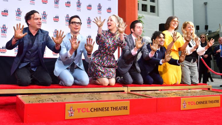 'The Big Bang Theory' cast honored in Hollywood with Hand and Footprint Ceremony