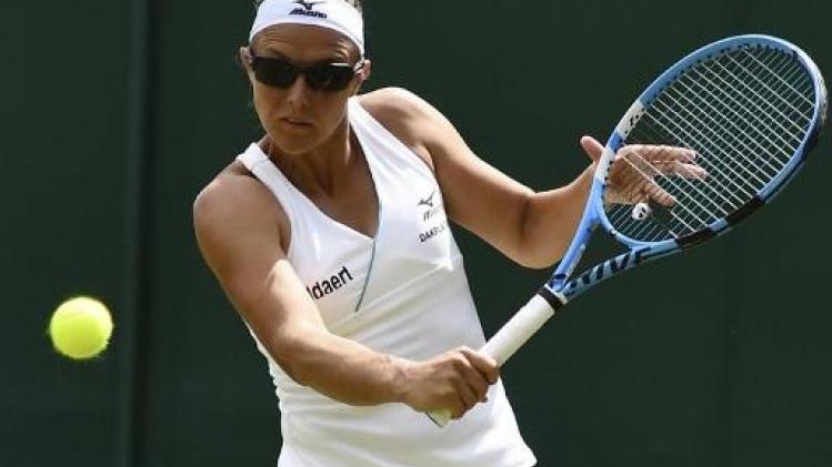 Wimbledon: Kirsten Flipkens stoot door in dubbelspel