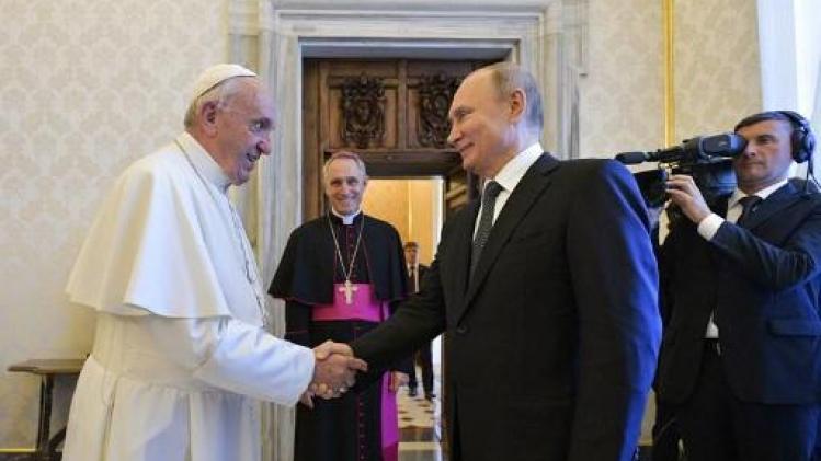 Poetin voor derde keer bij de paus op bezoek