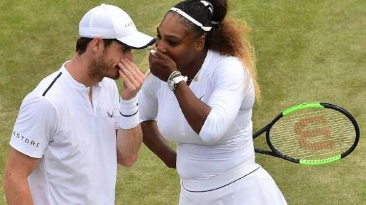 Avontuur van Murray en Serena Williams in gemengd dubbel op Wimbledon is voorbij