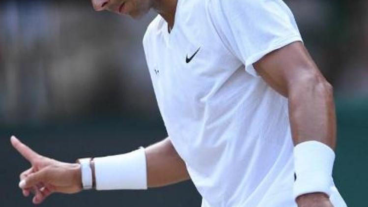 Nadal plaatst zich voor halve finale Wimbledon en komt daar Federer tegen