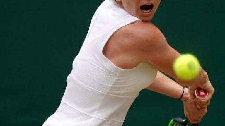 Simona Halep is eerste finaliste op Wimbledon