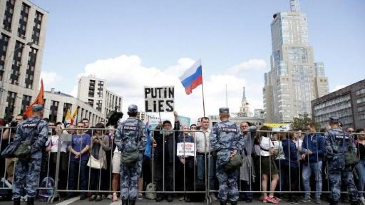 Meer dan 10.000 betogers in Moskou voor eerlijke lokale verkiezingen