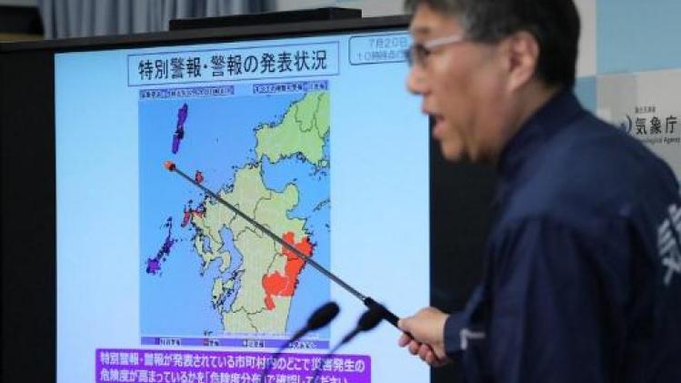 Tienduizenden Japanners geëvacueerd door zware regenval