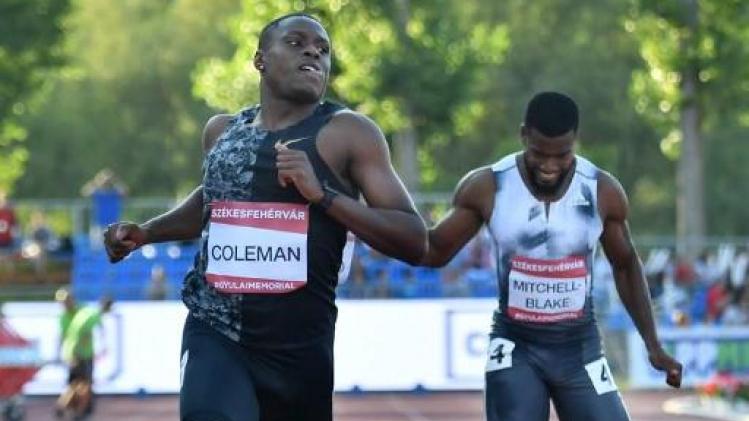Coleman overvleugelt concurrentie op 100m op Amerikaanse trials