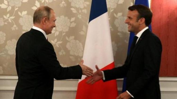Emmanuel Macron ontvangt Vladimir Poetin op 19 augustus in Fort van Brégançon