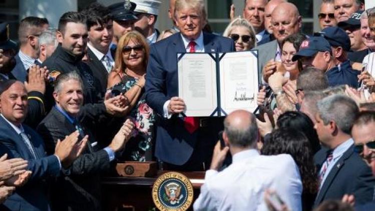 Trump ondertekent wet voor verlenging van slachtofferfonds 11 september