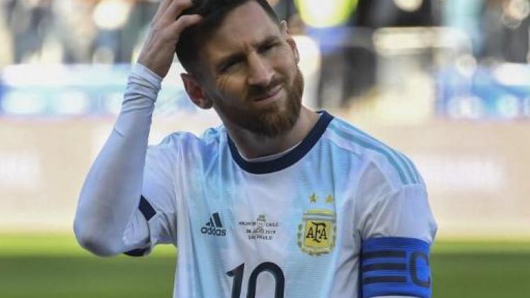 Lionel Messi mag drie maanden niet voor Argentinië spelen na uitbarsting op Copa America