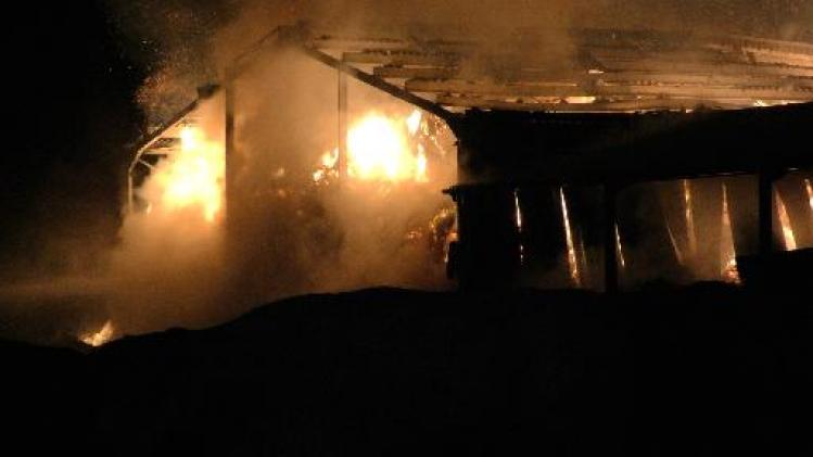 Uitslaande brand legt hooischuur met 280 ton stro in de as