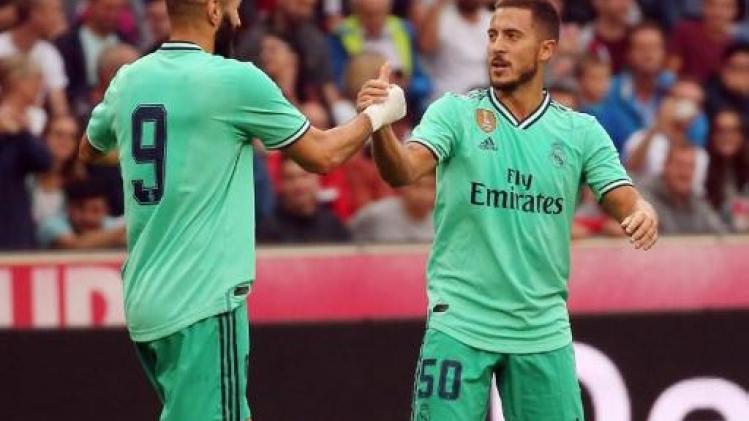Belgen in het buitenland - Hazard scoort eerste keer voor Real Madrid in oefenduel tegen Salzburg
