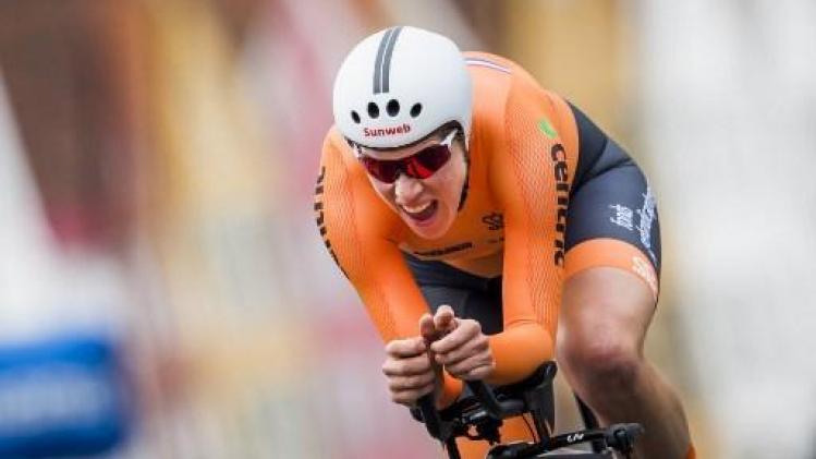 Nederlandse Van Dijk verovert 4e tijdritgoud op rij op EK wielrennen