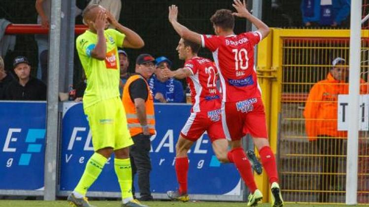Jupiler Pro League - Moeskroen dient Gent eerste seizoensnederlaag toe en komt op gedeelde tweede plaats