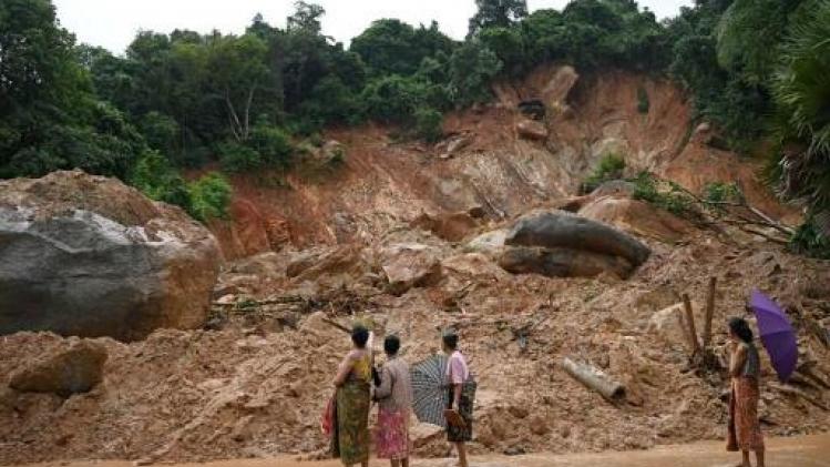 Dodentol bij aardverschuiving Myanmar loopt verder op tot 61