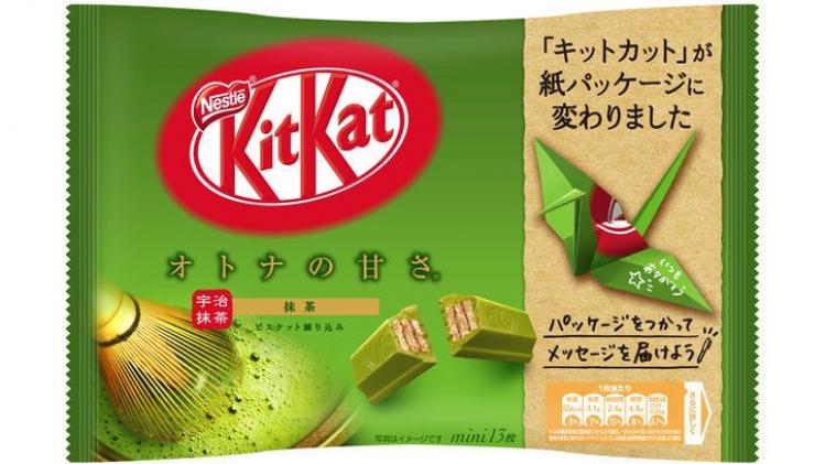 Japanse Kitkat wordt voortaan verpakt in recycleerbaar origamipapier