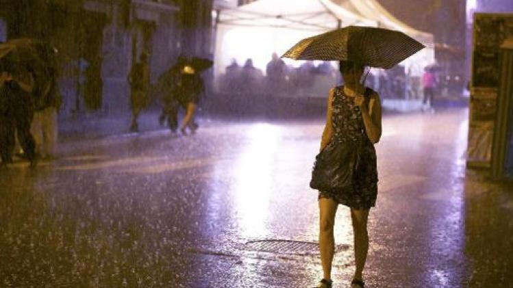 KMI waarschuwt voor fikse regen met code geel