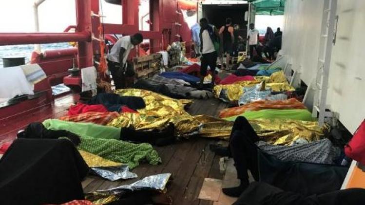 Migrantenreddingsschip Ocean Viking bijna zonder voedsel