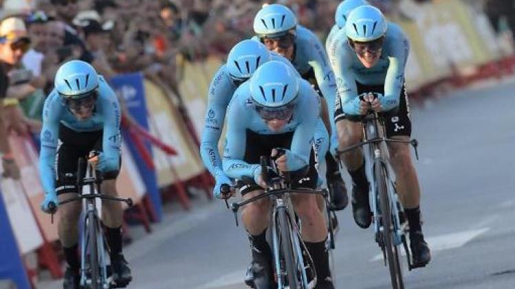 Vuelta - Astana is Deceuninck te snel af in ploegentijdrit