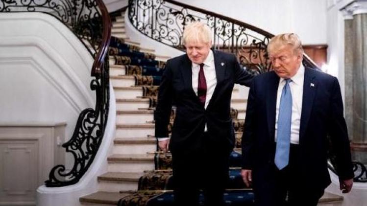 Boris Johnson benadrukt belang van "handelsvrede" bij Trump