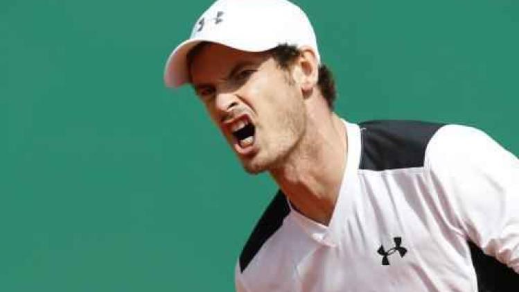 Andy Murray is eerste halvefinalist in Monte Carlo