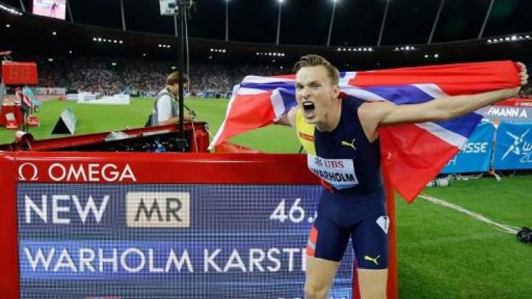 Diamond League Zürich - Warholm verbetert Europees record op 400m horden en benadert zelfs wereldrecord
