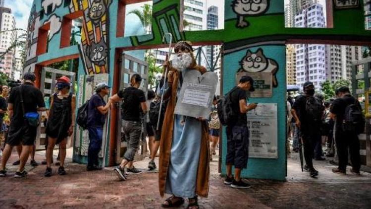 Opnieuw duizenden mensen op straat in Hongkong ondanks protestverbod