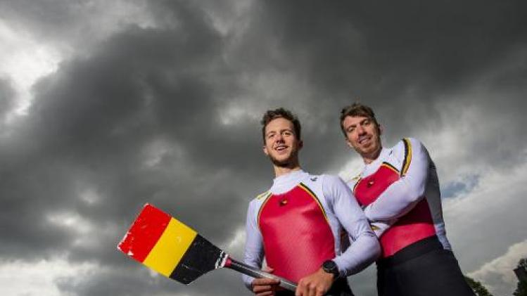 WK roeien - Niels Van Zandweghe en Tim Brys winnen B-finale en hebben olympisch ticket beet