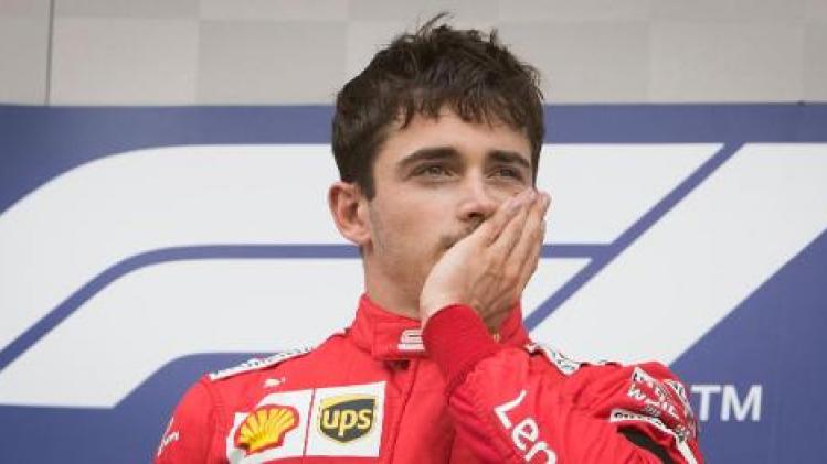 F1 - GP van België - Charles Leclerc draagt zijn eerste GP-zege op aan Anthoine Hubert