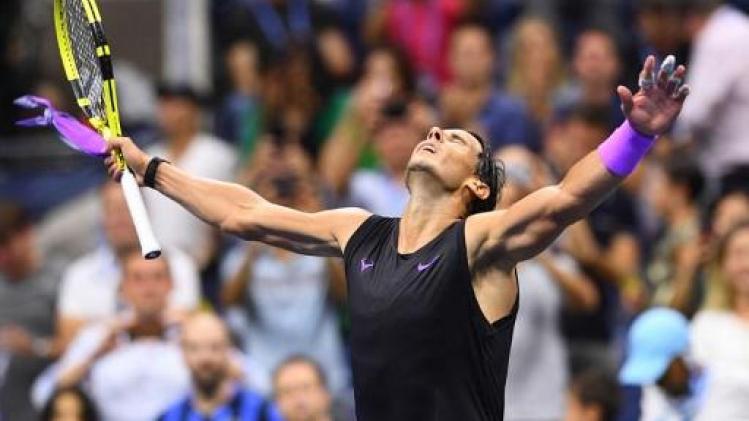 Rafael Nadal voor de achtste keer naar halve finales van US Open