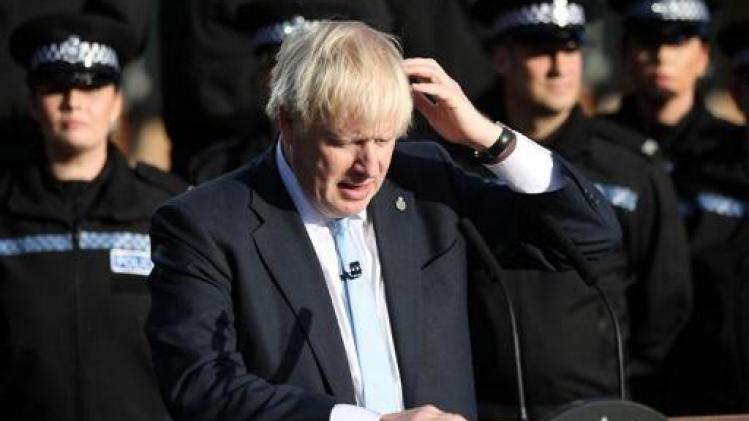 Brexit - Johnson beschuldigd van "politieke stunt" bij politiespeech