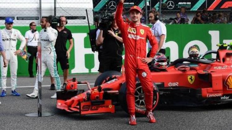 Charles Leclerc (Ferrari) verovert pole in Monza