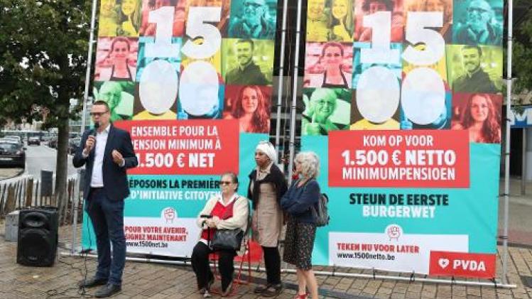 PVDA lanceert campagne voor burgerwet voor minimumpensioen van 1.500 euro netto