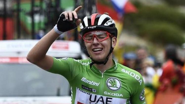 Tadej Pogacar wint 20e rit Vuelta