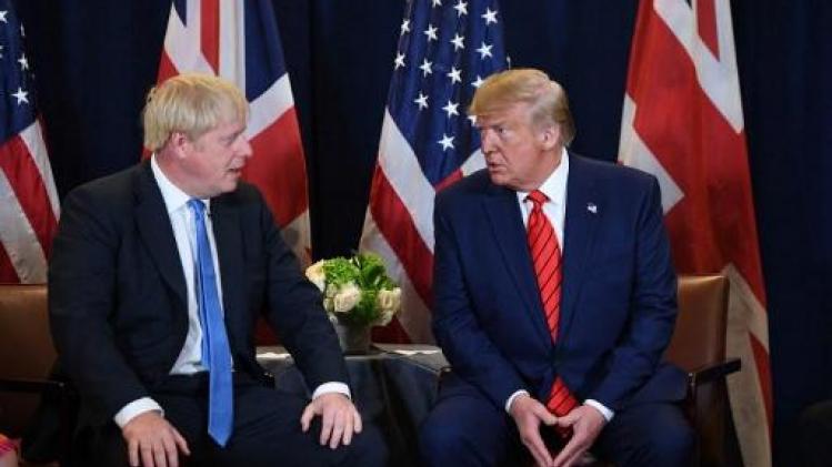 Trump overtuigd dat Johnson Brexit zal voltooien