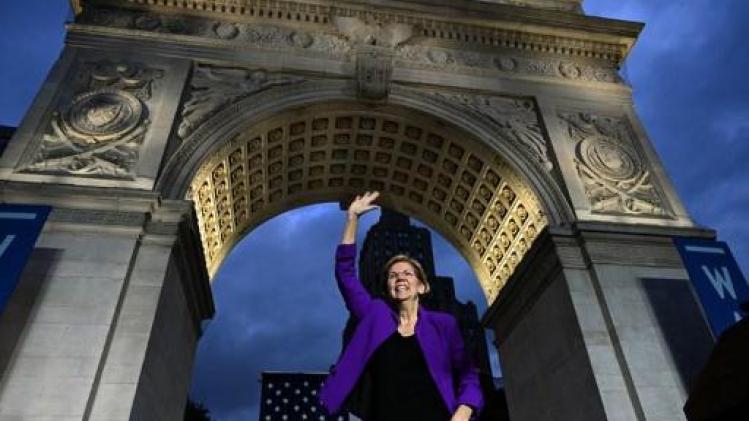 Amerikaanse presidentsverkiezingen in 2020 - Elizabeth Warren steekt voor het eerst Joe Biden voorbij in nationale peiling