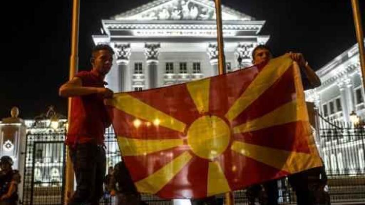 Duizenden mensen op straat tegen Macedonische president Ivanov