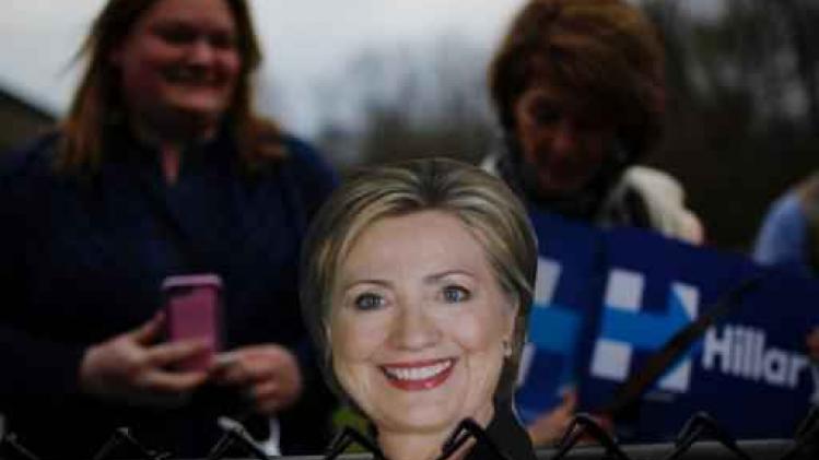 Race Witte Huis - Hillary Clinton maakt favorietenrol waar bij voorverkiezing New York