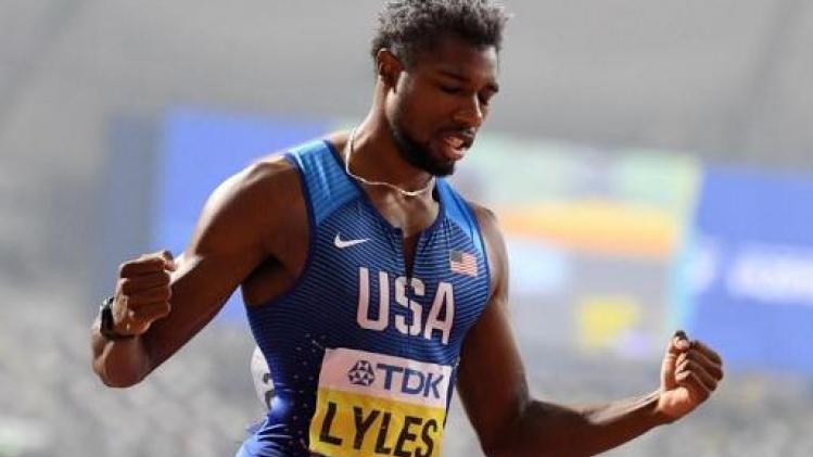 WK atletiek - Amerikaan Lyles pakt wereldtitel op 200m