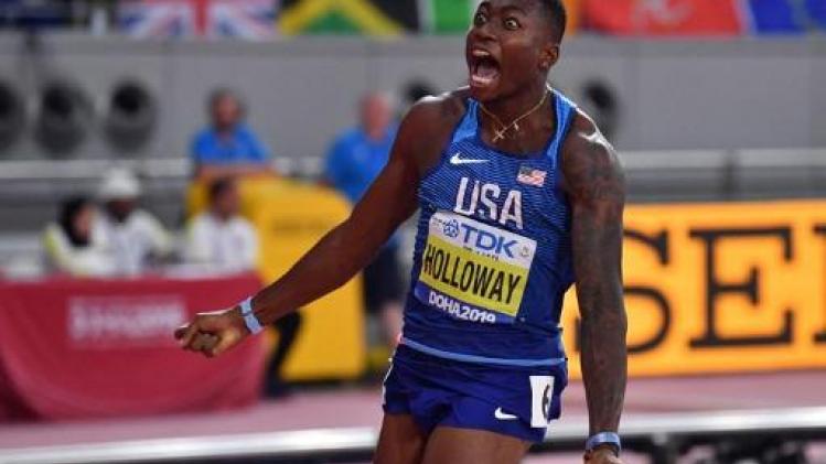 WK atletiek - Amerikaan Holloway steekt goud op zak op 110m horden