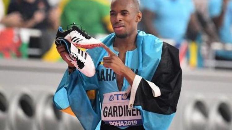 WK atletiek - Bahamaan Steven Gardiner verovert wereldtitel 400m