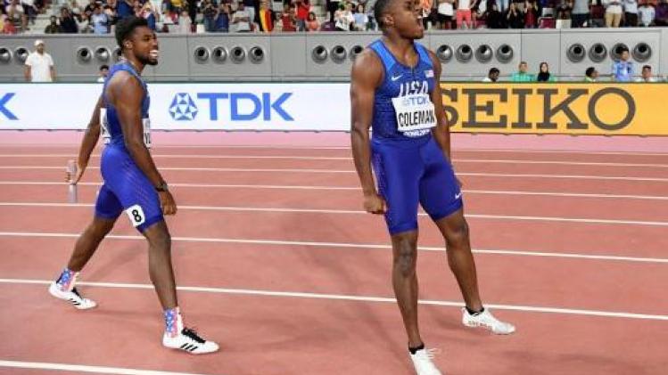 WK atletiek - Amerikaanse mannen veroveren wereldtitel op 4x100m