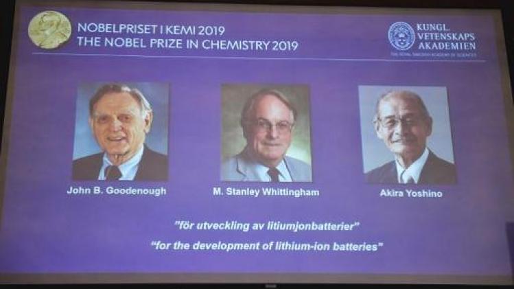 Nobelprijs Chemie voor ontwikkelaars van lithiumionbatterijen