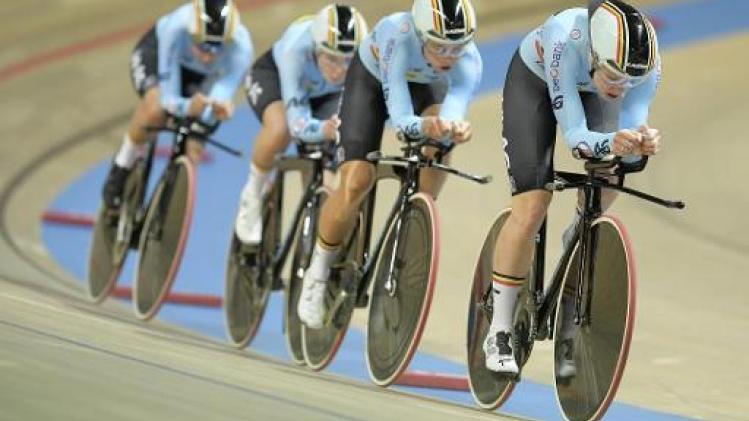 EK baanwielrennen - Belgische vrouwen in ploegenachtervolging grijpen ondanks recordtijd naast medaille
