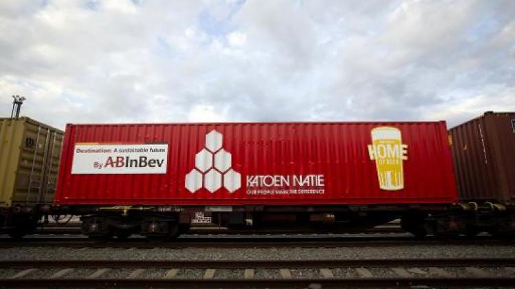Nieuwe "biertrein" van AB InBev haalt in Antwerpse haven 5.000 vrachtwagens uit verkeer