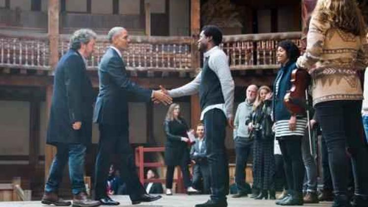 Obama bezoekt Shakespeare-theater in Londen